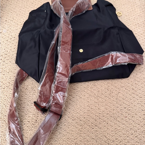 NWT Longchamp Large Le Pliage Backpack Black - Picture 4 of 5